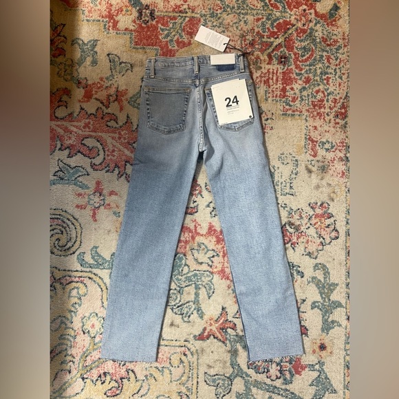 NWT RE/DONE High Rise Stove Pipe Jeans in cloudy blue - Picture 8 of 9